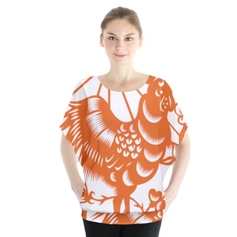 Chinese Zodiac Horoscope Zhen Icon Star Orangechicken Blouse by Mariart