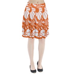 Chinese Zodiac Horoscope Zhen Icon Star Orangechicken Pleated Skirt by Mariart