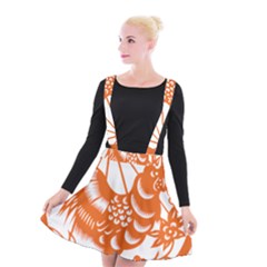 Chinese Zodiac Horoscope Zhen Icon Star Orangechicken Suspender Skater Skirt