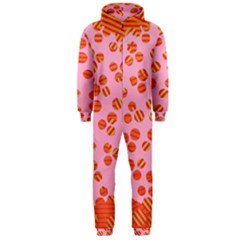 Distance Absence Sea Holes Polka Dot Line Circle Orange Chevron Wave Hooded Jumpsuit (men)  by Mariart