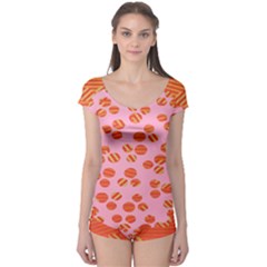 Distance Absence Sea Holes Polka Dot Line Circle Orange Chevron Wave Boyleg Leotard  by Mariart