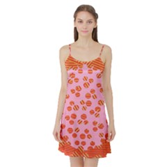 Distance Absence Sea Holes Polka Dot Line Circle Orange Chevron Wave Satin Night Slip by Mariart