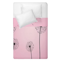 Flower Back Pink Sun Fly Duvet Cover Double Side (single Size)