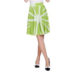 Gerald Lime Green A-line Skirt by Mariart