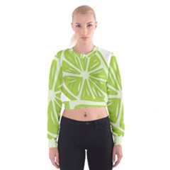 Gerald Lime Green Cropped Sweatshirt by Mariart