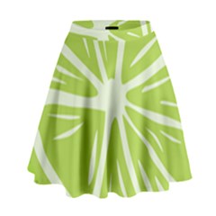 Gerald Lime Green High Waist Skirt by Mariart