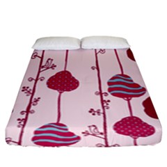 Flower Floral Mpink Frame Fitted Sheet (king Size) by Mariart