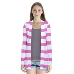 Hot Pink Brush Stroke Plaid Tech White Cardigans by Mariart