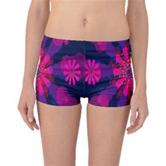 Flower Red Pink Purple Star Sunflower Boyleg Bikini Bottoms by Mariart