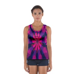 Flower Red Pink Purple Star Sunflower Women s Sport Tank Top  by Mariart