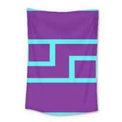 Illustrated Position Purple Blue Star Zodiac Small Tapestry by Mariart