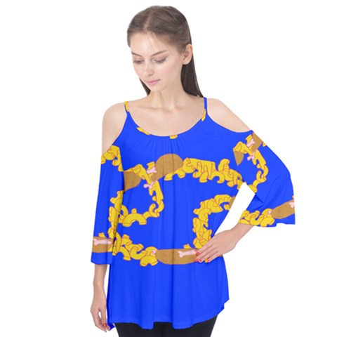 Illustrated 69 Blue Yellow Star Zodiac Flutter Tees by Mariart