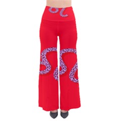 Illustrated Zodiac Red Purple Star Polka Dot Pants by Mariart