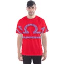 Illustrated Zodiac Red Purple Star Polka Men s Sport Mesh Tee View1