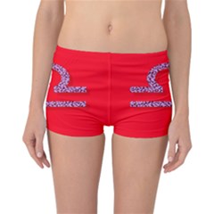 Illustrated Zodiac Red Purple Star Polka Reversible Bikini Bottoms by Mariart