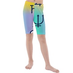 Illustrated Zodiac Star Kids  Mid Length Swim Shorts by Mariart