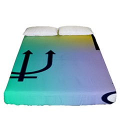 Illustrated Zodiac Star Fitted Sheet (queen Size) by Mariart