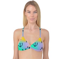 Illustrated Zodiac Star Reversible Tri Bikini Top by Mariart