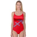 Illustrated Zodiac Star Red Purple Camisole Leotard  View1