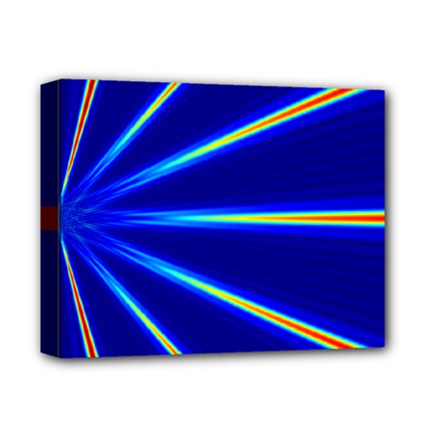 Light Neon Blue Deluxe Canvas 14  X 11  by Mariart