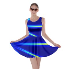 Light Neon Blue Skater Dress by Mariart