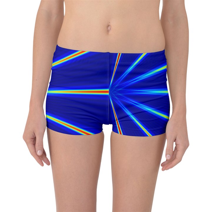 Light Neon Blue Boyleg Bikini Bottoms