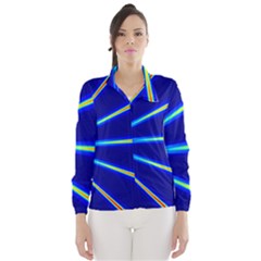 Light Neon Blue Wind Breaker (women) by Mariart