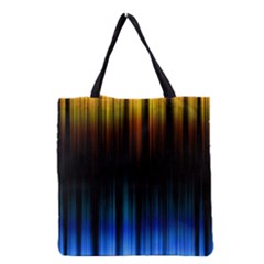 Light Orange Blue Grocery Tote Bag by Mariart