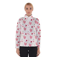 Love Heart Pink Polka Valentine Red Black Green White Winterwear by Mariart