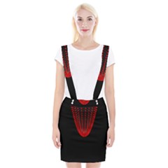 Normal Field Of An Elliptic Paraboloid Red Braces Suspender Skirt by Mariart