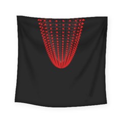 Normal Field Of An Elliptic Paraboloid Red Square Tapestry (small) by Mariart