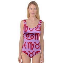 Illustrated Zodiac Red Purple Star Princess Tank Leotard  by Mariart