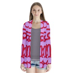 Illustrated Zodiac Red Purple Star Cardigans