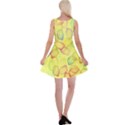 Watercolors on a yellow background                     Reversible Velvet Sleeveless Dress View2