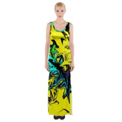 Colors Maxi Thigh Split Dress by Valentinaart