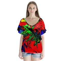 Colors Flutter Sleeve Top by Valentinaart