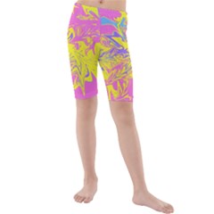 Colors Kids  Mid Length Swim Shorts by Valentinaart