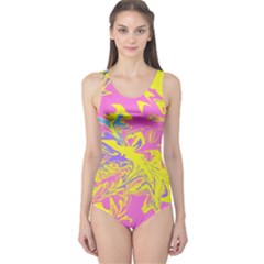 Colors One Piece Swimsuit by Valentinaart