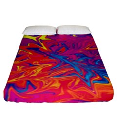 Colors Fitted Sheet (king Size) by Valentinaart