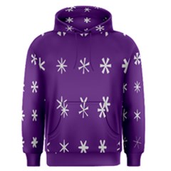 Purple Flower Floral Star White Men s Pullover Hoodie