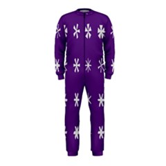 Purple Flower Floral Star White OnePiece Jumpsuit (Kids)