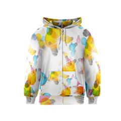 Lamp Color Rainbow Light Kids  Zipper Hoodie by Mariart