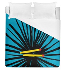 Match Cover Matches Duvet Cover (queen Size) by Mariart