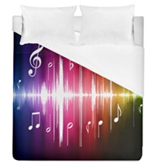 Music Data Science Line Duvet Cover (queen Size) by Mariart