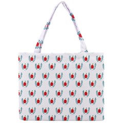 Sage Apple Wrap Smile Face Fruit Mini Tote Bag by Mariart