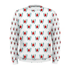 Sage Apple Wrap Smile Face Fruit Men s Sweatshirt by Mariart