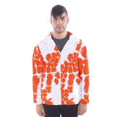 Red Spot Paint Hooded Wind Breaker (men) by Mariart