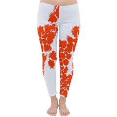 Red Spot Paint Classic Winter Leggings by Mariart