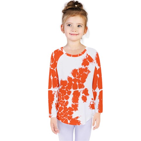 Red Spot Paint Kids  Long Sleeve Tee by Mariart