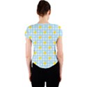 Retro Stig Lindberg Vintage Posters Yellow Blue Crew Neck Crop Top View2